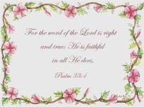 Psalm 33:4 by Eva