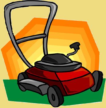 cartoon picture of a gas-powered lawnmower. It just wouldn't start.